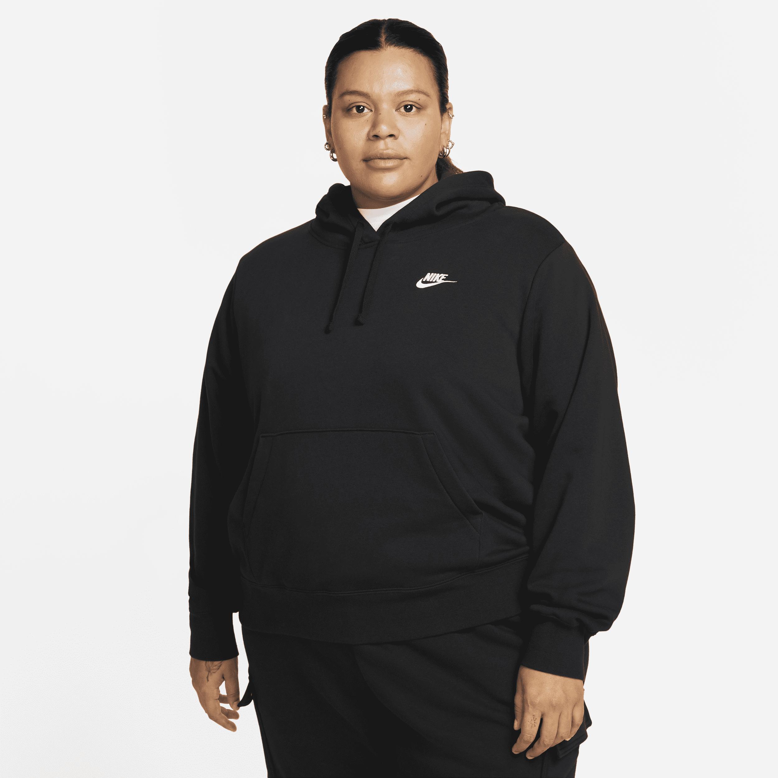 Plus Size Nike Sportswear Club Fleece Hoodie, Womens Grey Product Image