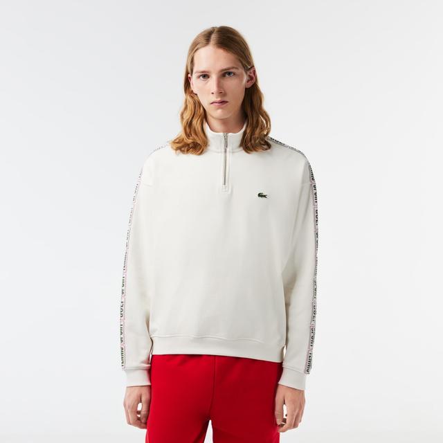 Loose Fit Two Tone Logo Stripe Jogger Sweatshirt Product Image