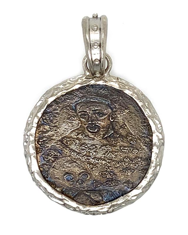 Mens Romero Round Monk Medallion Pendant Product Image