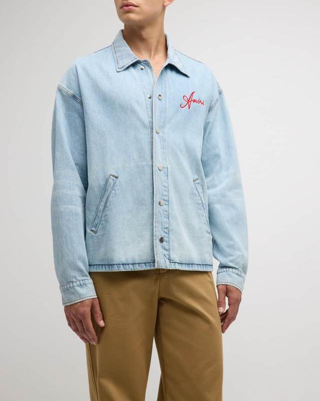 Men's Resort Club Denim Coach Jacket Product Image