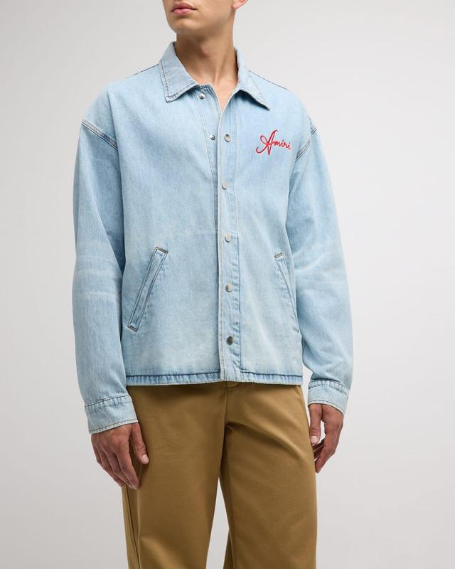 Mens Resort Club Denim Coach Jacket Product Image