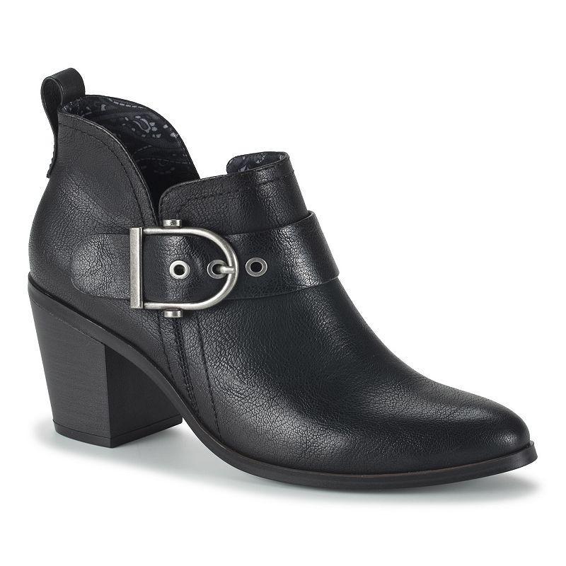 Womens Baretraps Karina Block Heel Ankle Booties Black Product Image