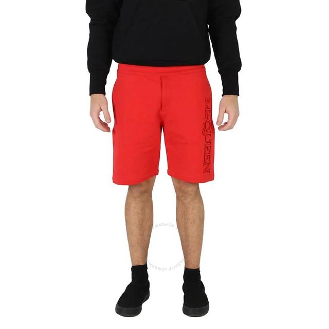 Men's Lust Red Side Logo-print Shorts Product Image