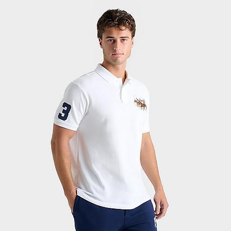 Mens Basic Mesh Triple-Pony Polo Product Image