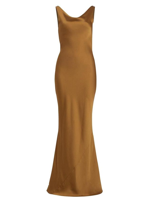 Womens Maria Cowl Satin Gown Product Image