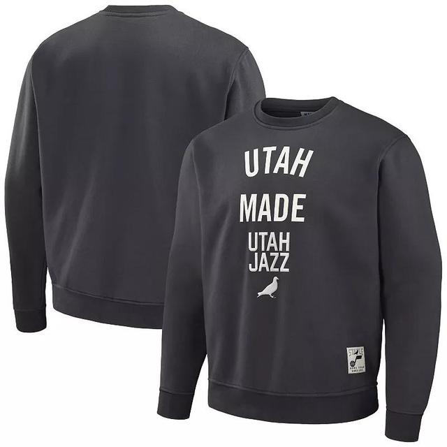 Mens NBA x Staple Anthracite Utah Jazz Plush Pullover Sweatshirt Product Image