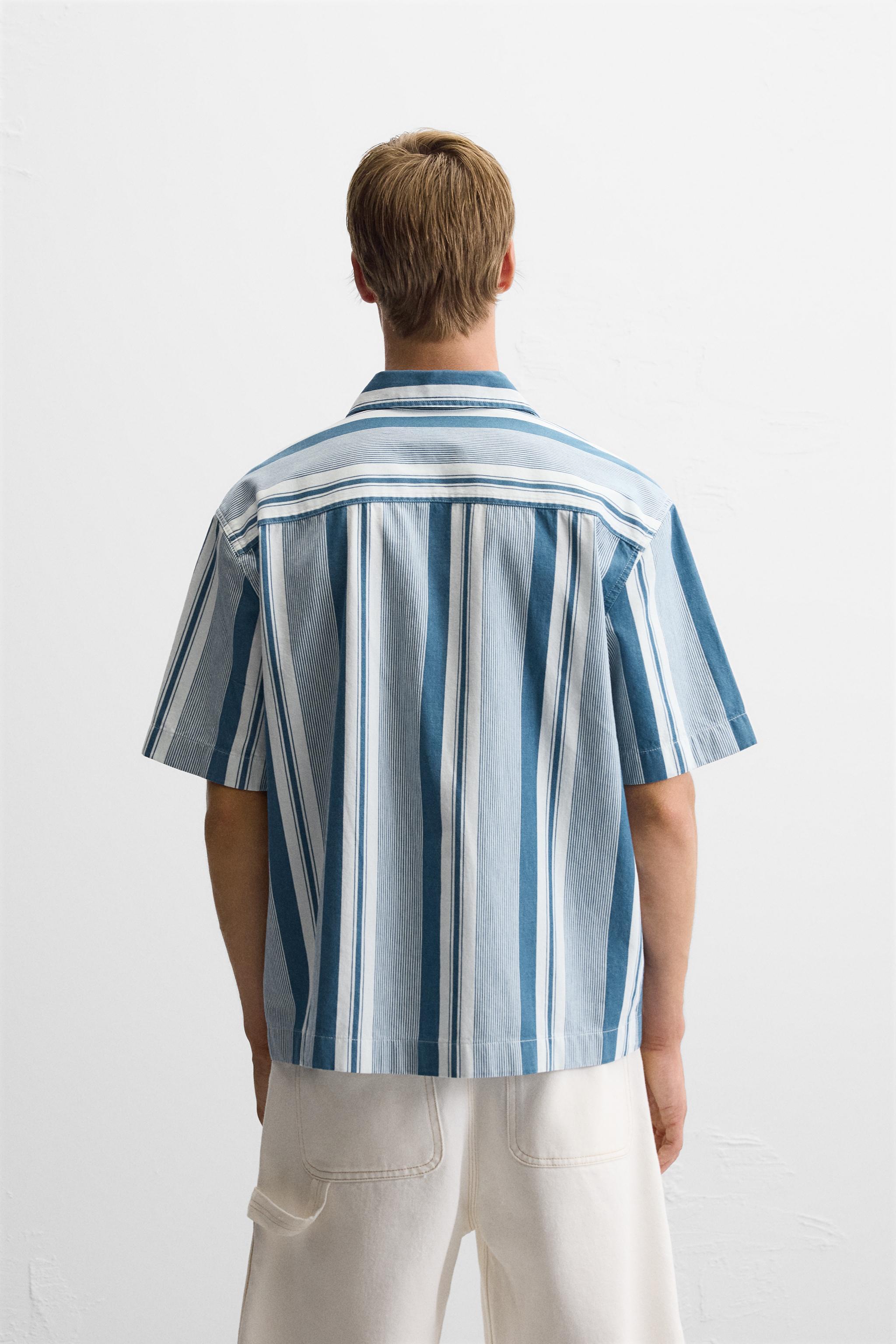 TEXTURED STRIPED SHIRT Product Image