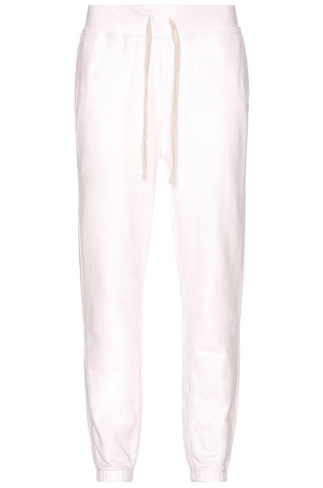 Polo Ralph Lauren Fleece Pant Relaxed in White Product Image