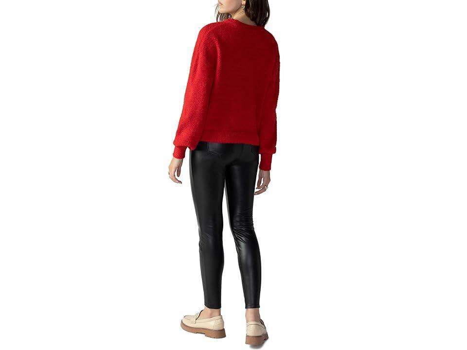 Sanctuary Plush Volume Sleeve Sweater (Rouge) Women's Clothing Product Image