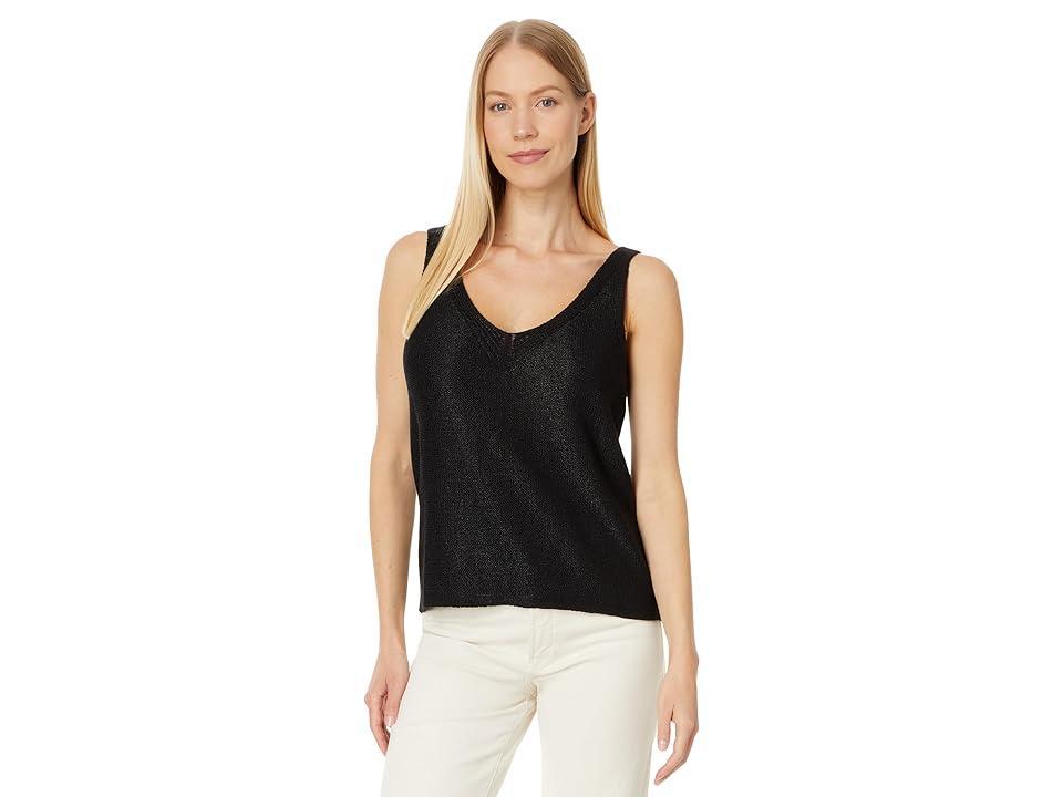 NIC+ZOE Sleek Knit Tank Onyx) Women's Sweater Product Image