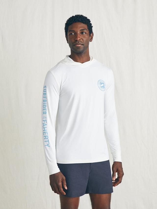 Surfrider Shorelite UPF Hoodie - Pure White Product Image