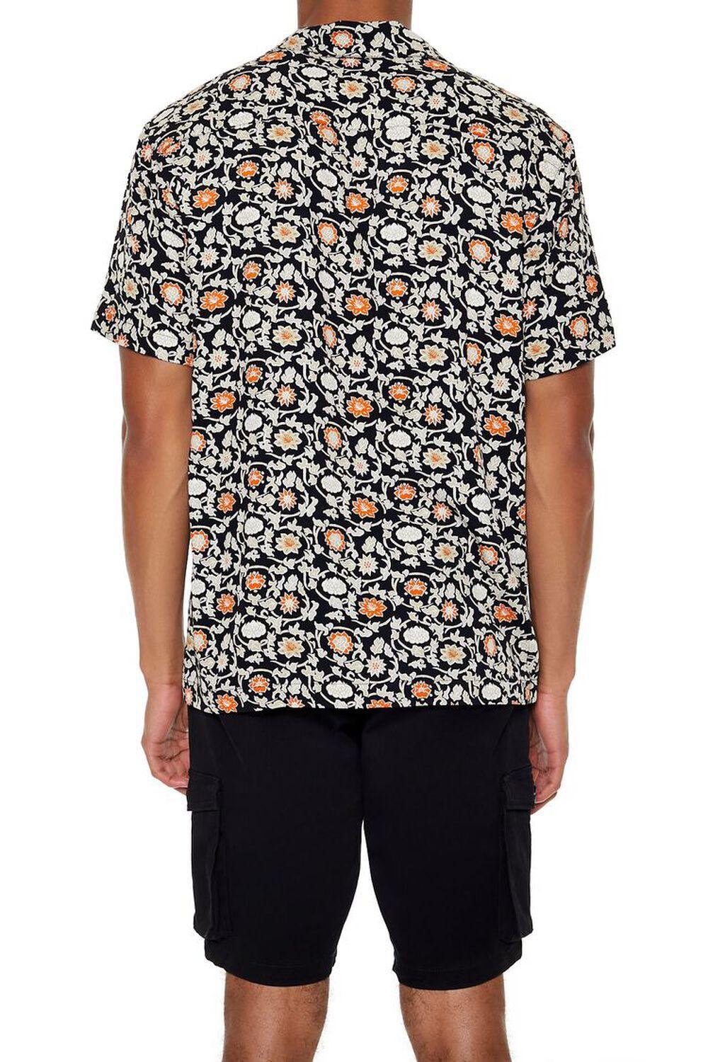 Ornate Print Cuban-Collar Shirt | Forever 21 Product Image