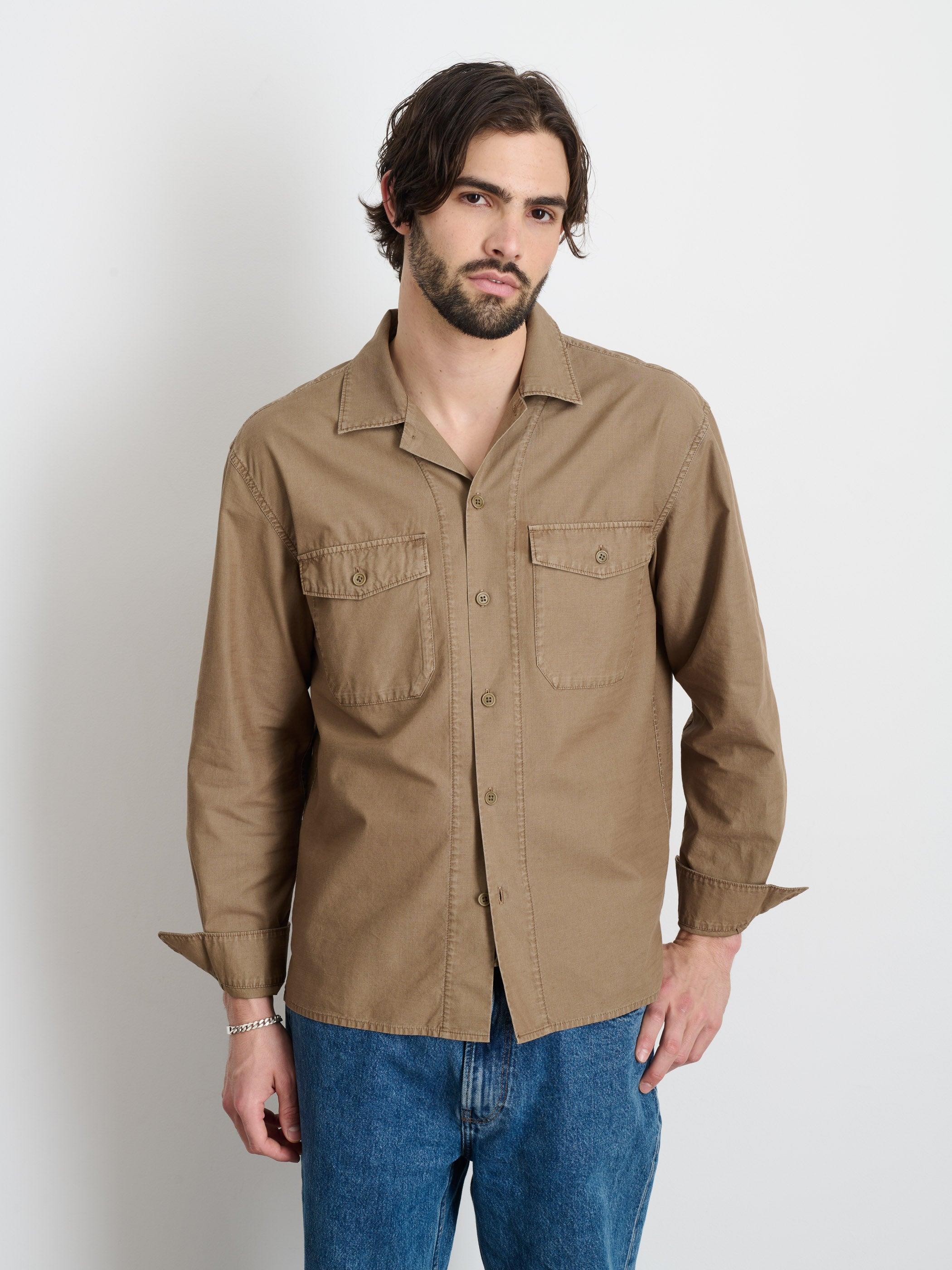 Field Shirt In Crosshatch Cotton Male Product Image