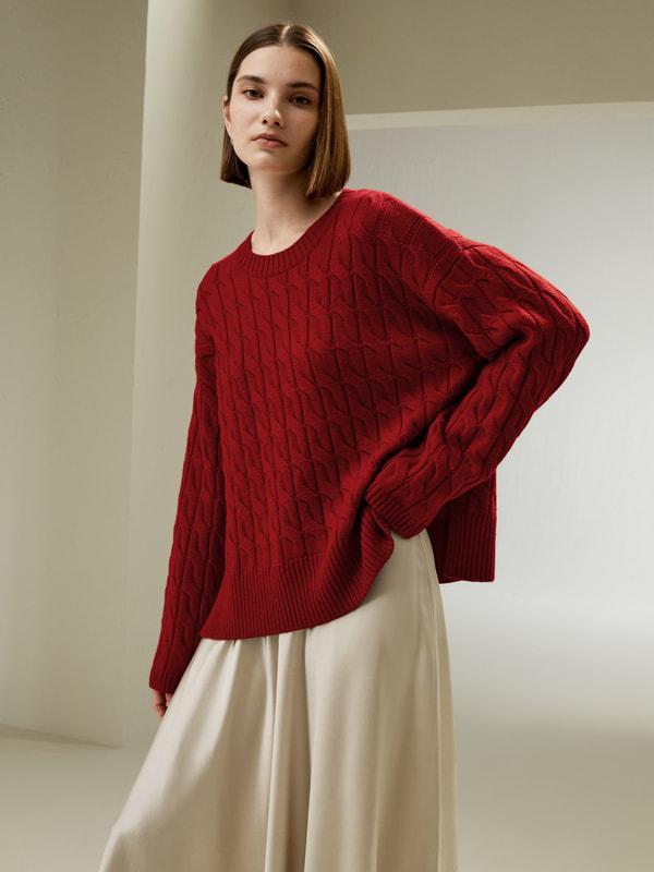 Ultrafine Merino Wool Crewneck Sweater Product Image