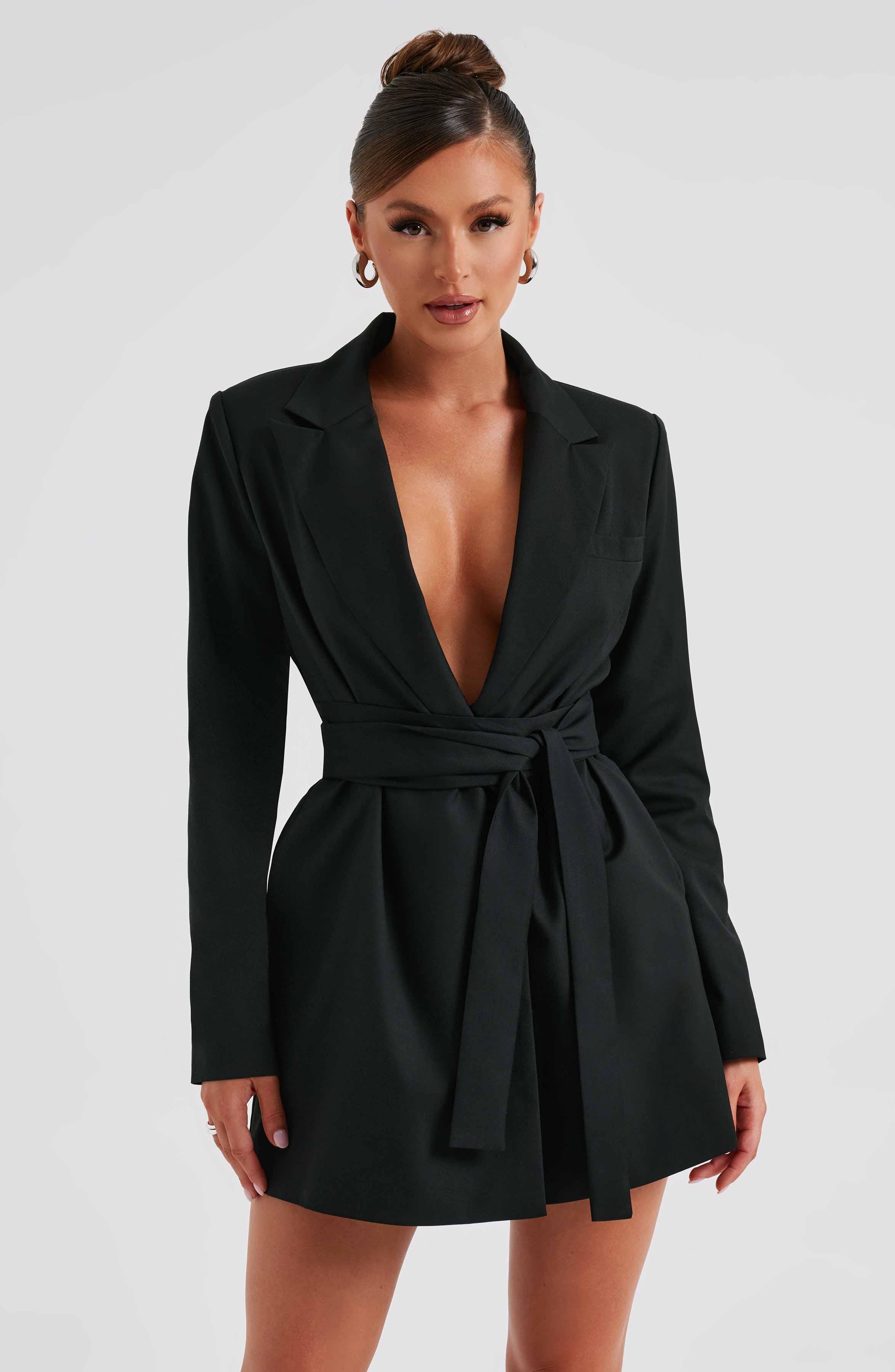 Heather Suit Dress - Black Product Image