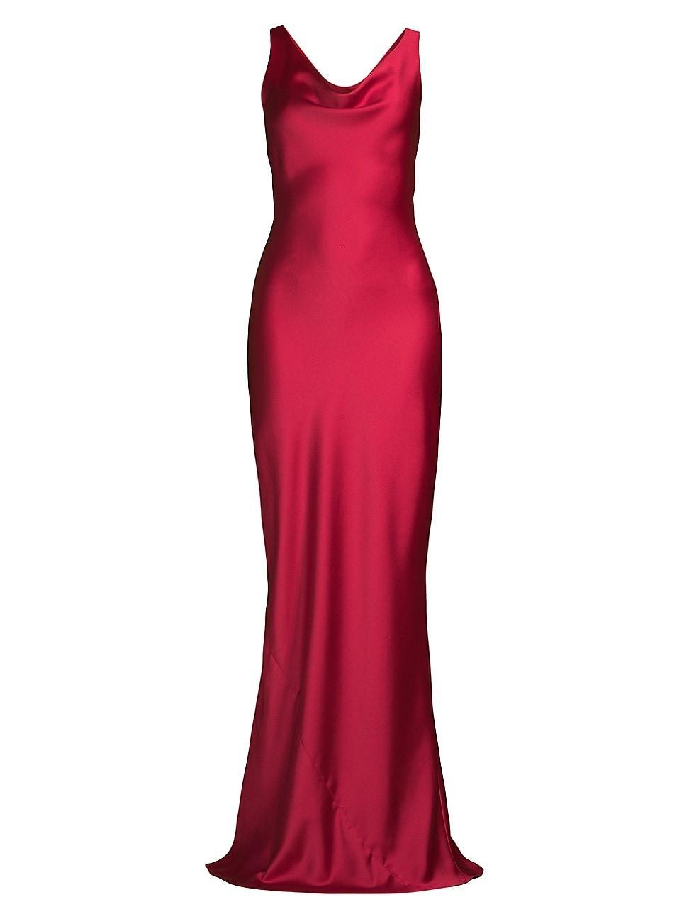 Womens Maria Satin Gown Product Image