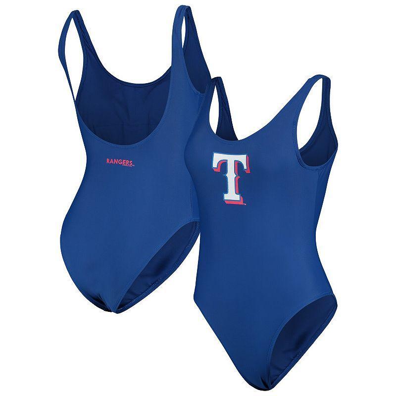 Womens G-III 4Her by Carl Banks Royal Texas Rangers Making Waves One-Piece Swimsuit Product Image