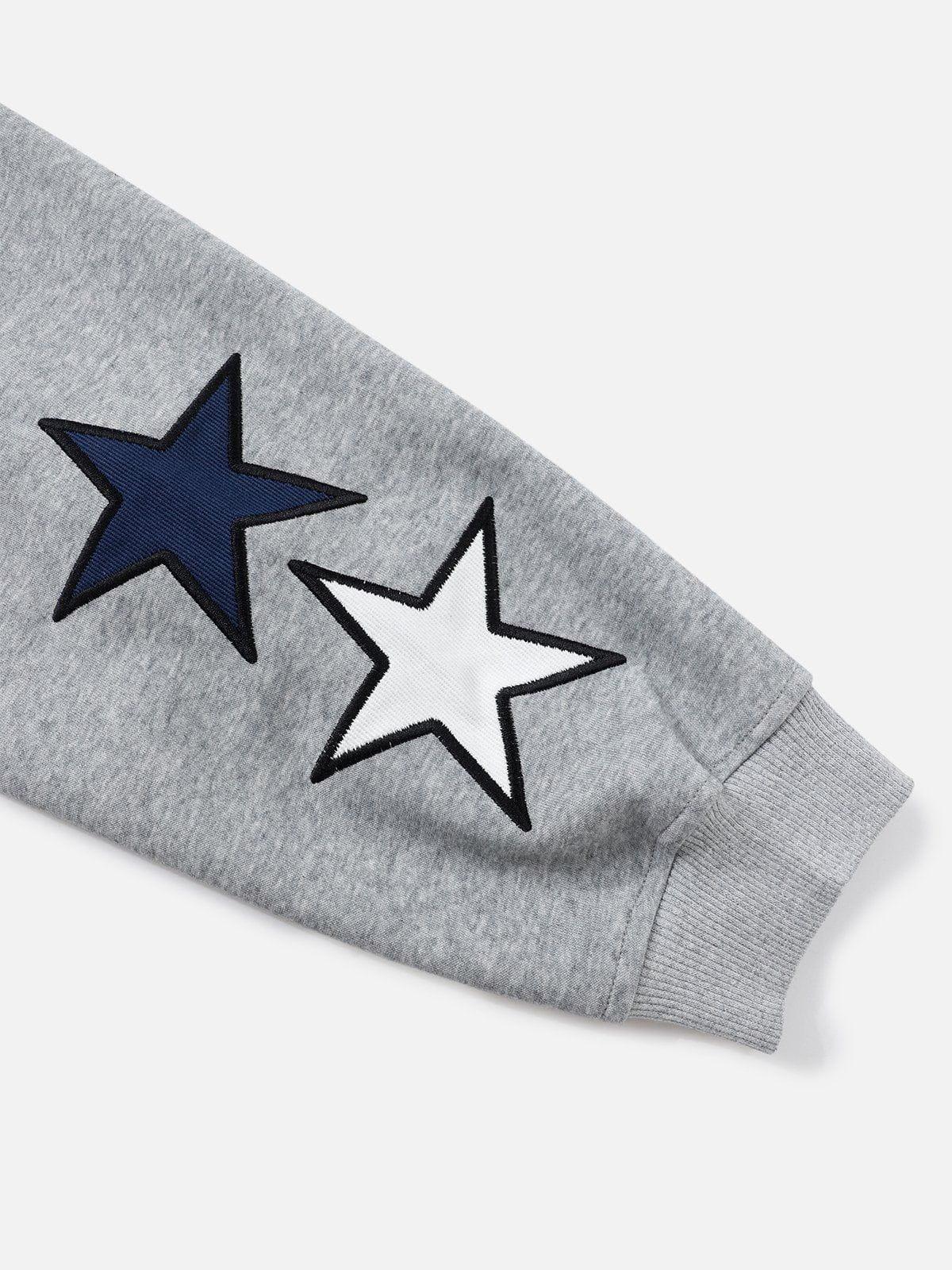 [Pre-Order] Aelfric Eden Color Blocking Star Zip Up Hoodie Product Image