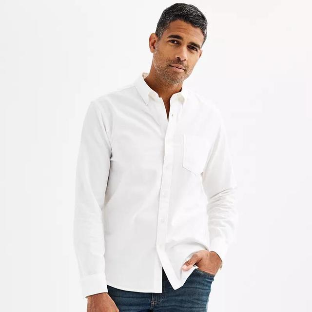 Mens Sonoma Goods For Life Long Sleeve Slim Perfect Length Button-Down Shirt Product Image