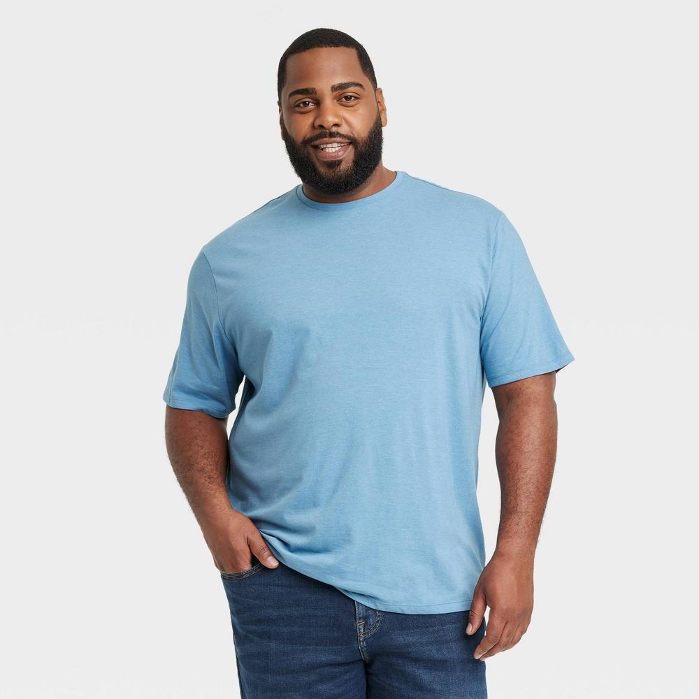 Mens Big & Tall Every Wear Short Sleeve T-Shirt - Goodfellow & Co Cyber Blue 3XLT Product Image