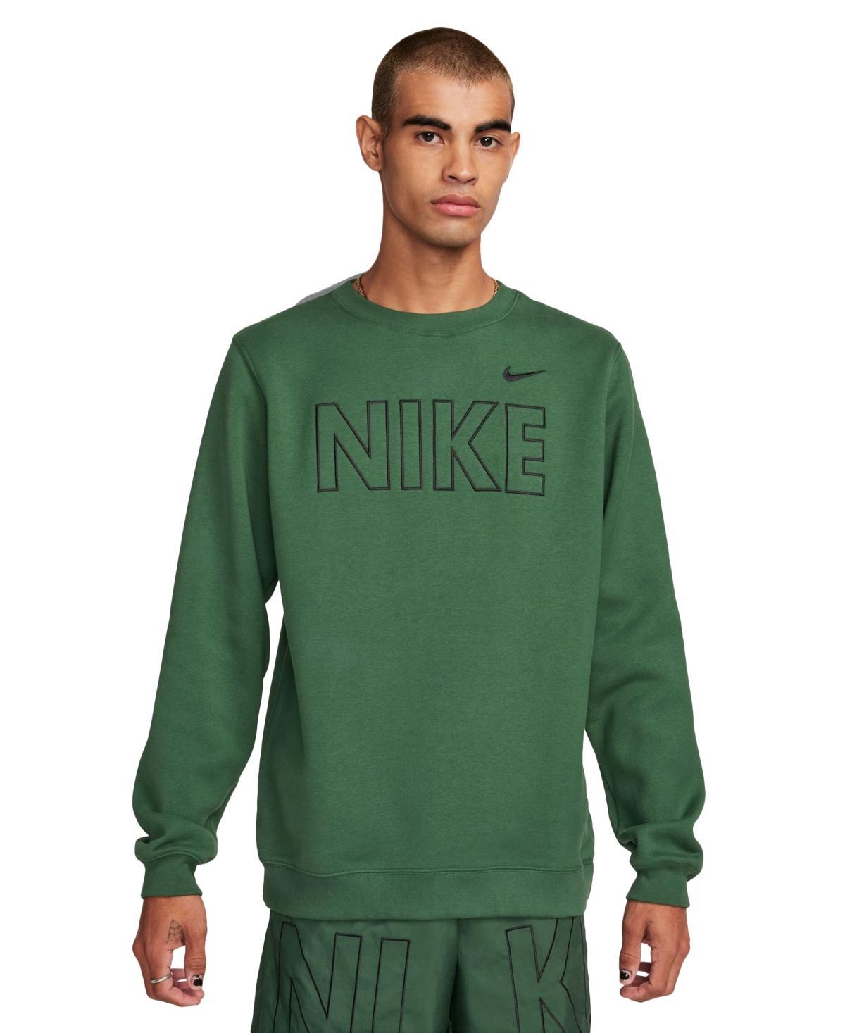 Nike Mens Sportswear Club Fleece Embroidered Logo Sweatshirt - Fir Product Image