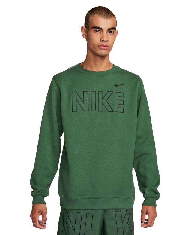 Nike Mens Sportswear Club Fleece Embroidered Logo Sweatshirt - Game Royal Product Image