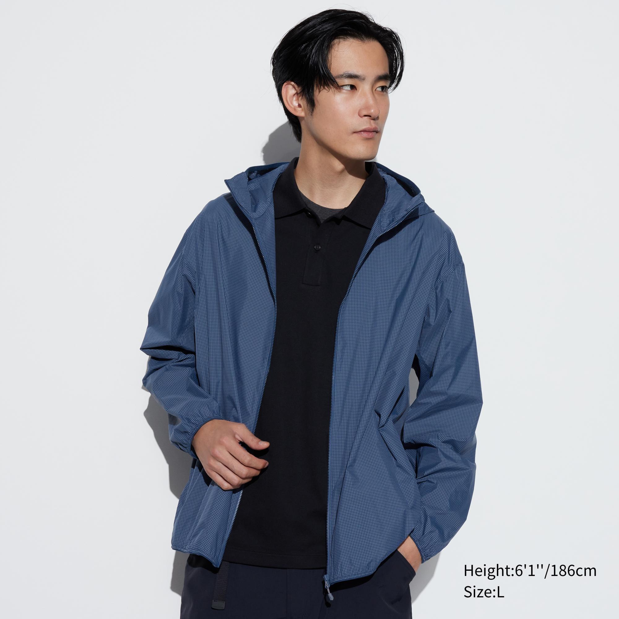 Mens Pocketable Uv Protection Parka (Printed) with Water-Repellent Blue XS UNIQLO US Product Image