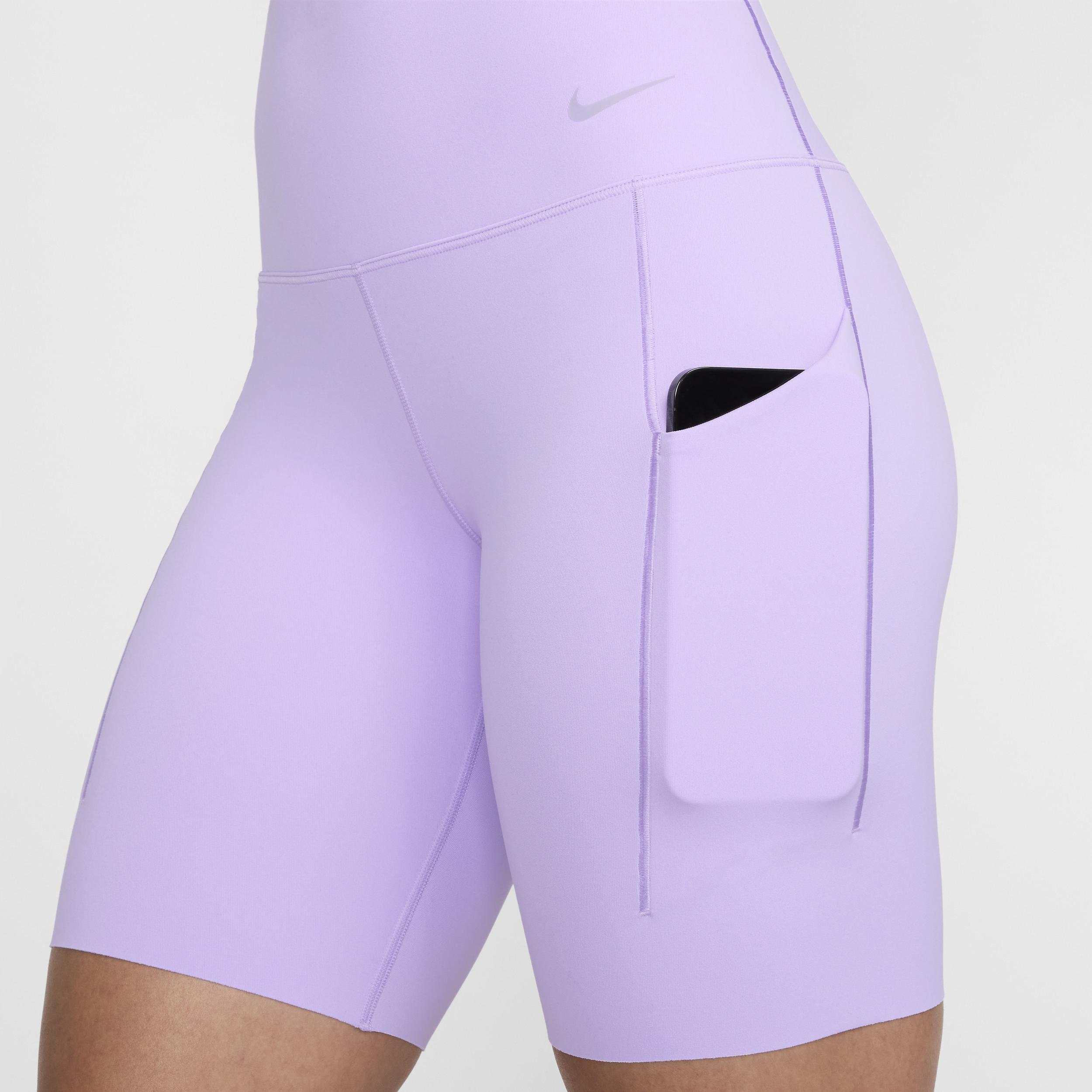 Nike Women's Universa Medium-Support High-Waisted 8" Biker Shorts with Pockets Product Image