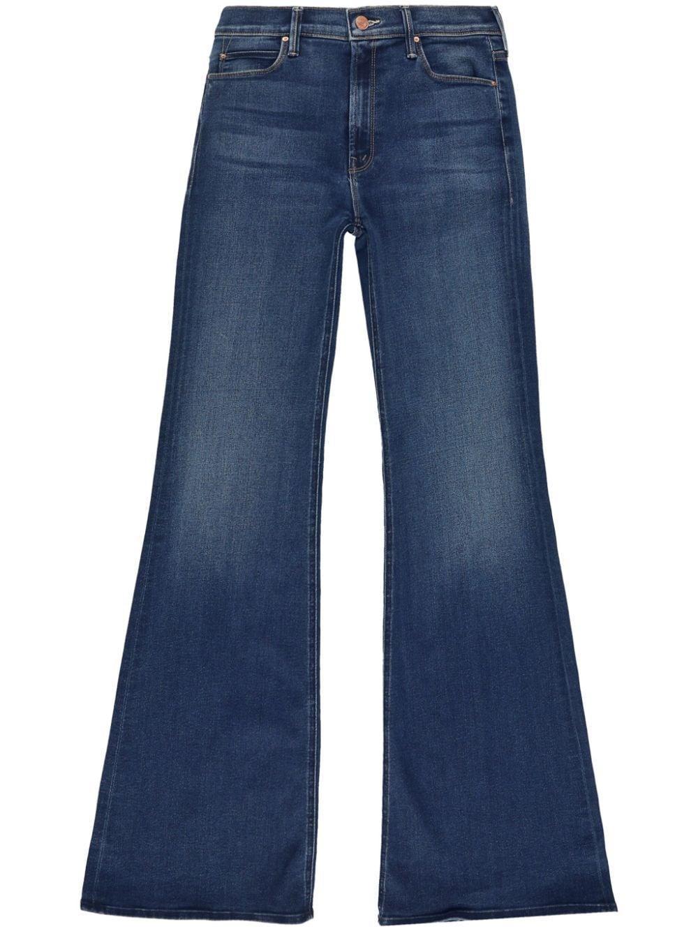 The Doozy Flared Jeans In Blue Product Image