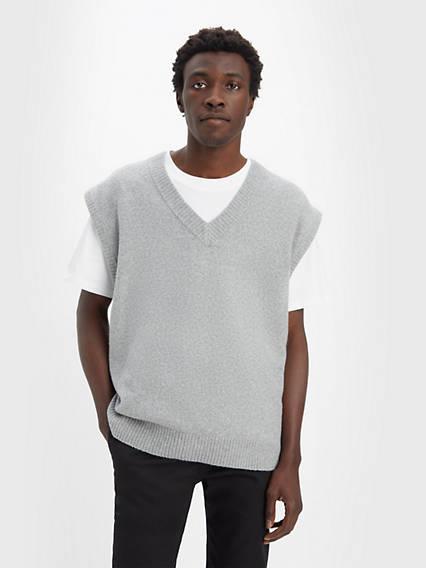 Loose Sweater Vest Product Image