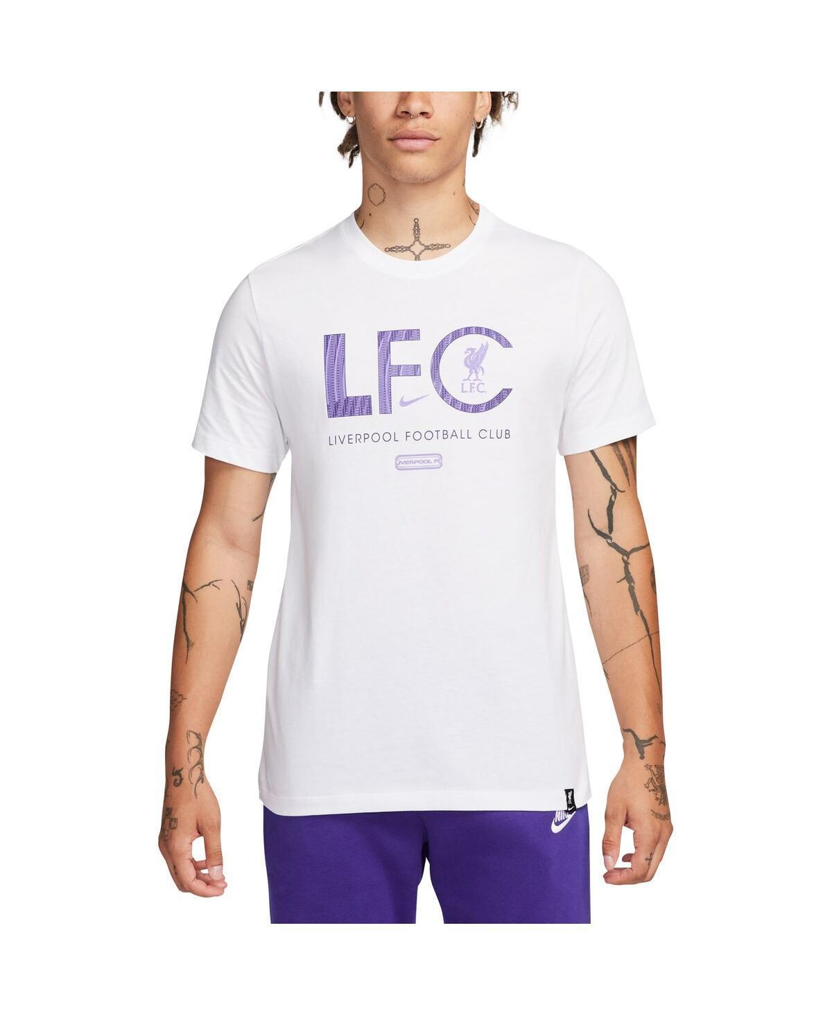 Mens Nike White Liverpool Mercurial Sleeve T-Shirt Product Image