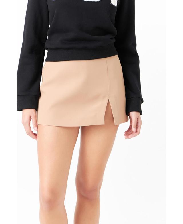 English Factory Slit Detail Skort Product Image