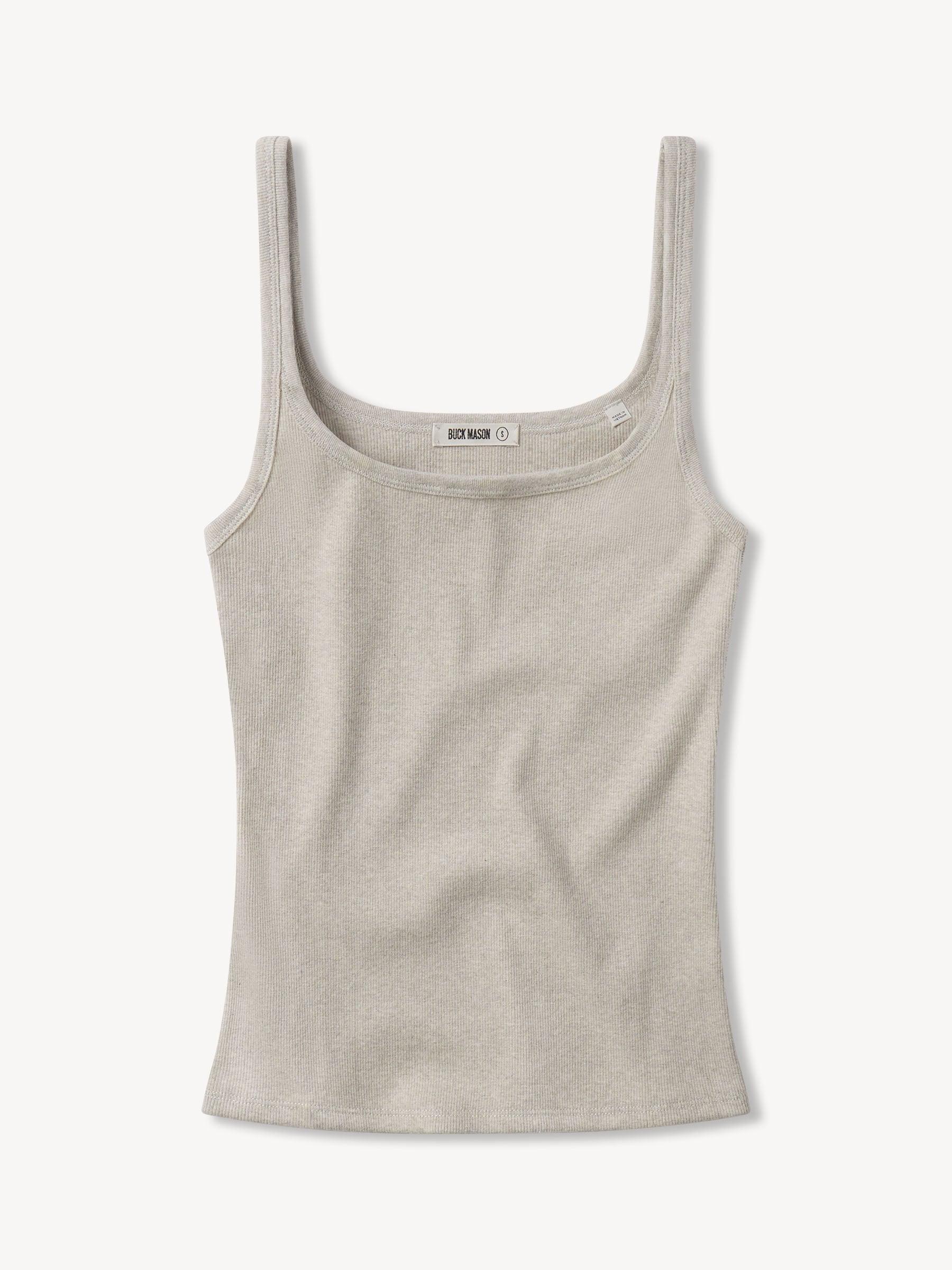 Marled Flint Surplus Rib Scoop Neck Tank Product Image