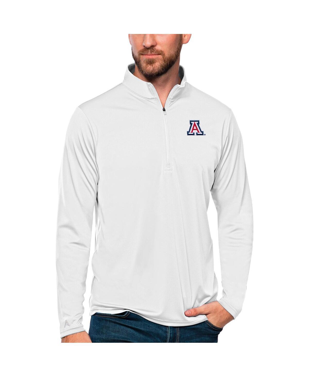 Antigua Mens White Arizona Wildcats Tribute Quarter-Zip Top Product Image