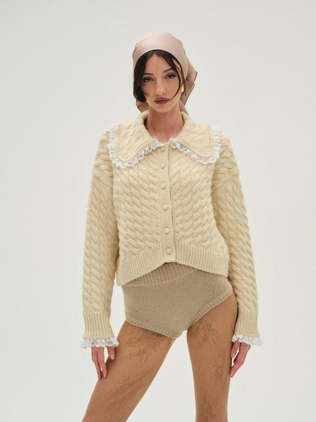 Milana Cardigan — Ivory Product Image