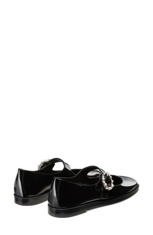 Loralei Crystal Mary Jane Flats & Loafers In Black Product Image