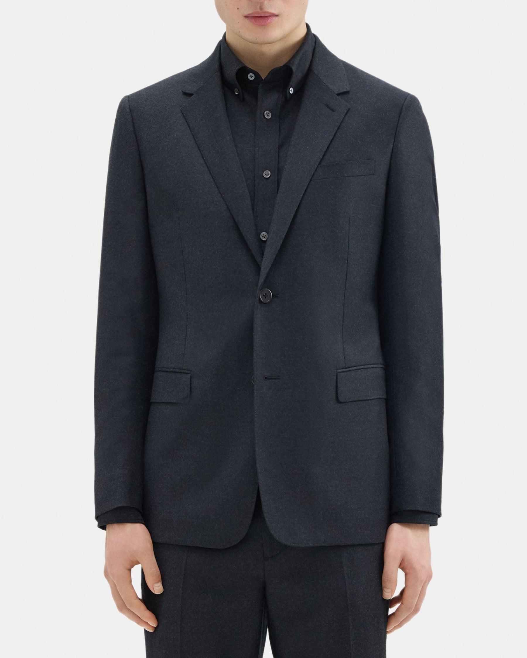 Structured Blazer in Wool Flannel Product Image