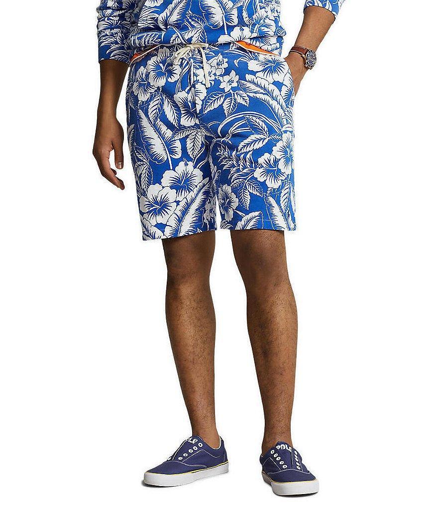 Polo Ralph Lauren Tropical Floral Spa Terry 8.5#double; Inseam Shorts Product Image