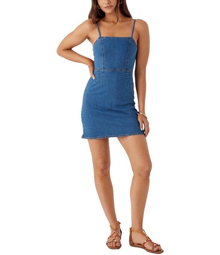 O'Neill Darbie Denim Mini Dress Product Image