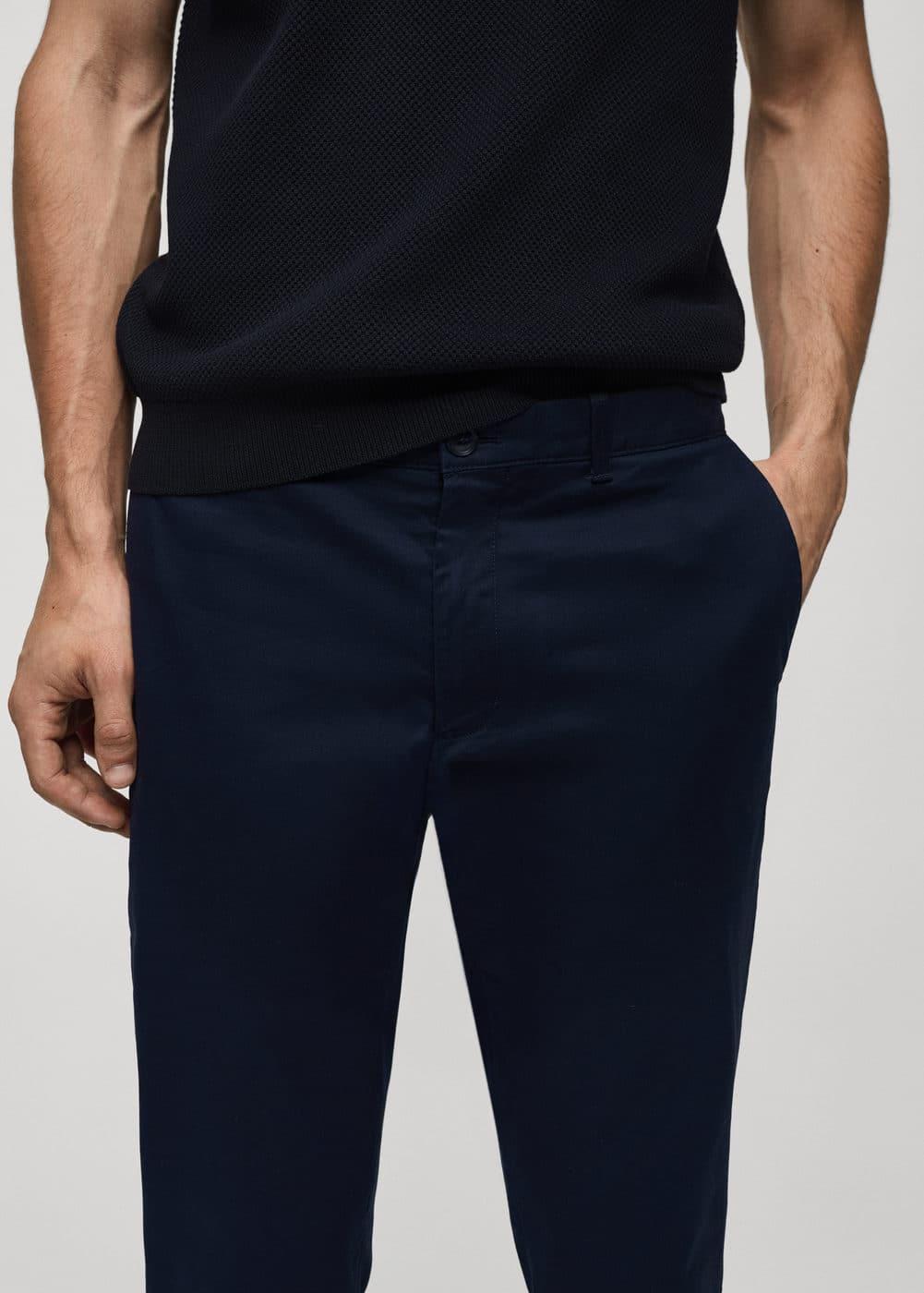 MANGO MAN - Slim fit serge chino trousers navyMen Product Image