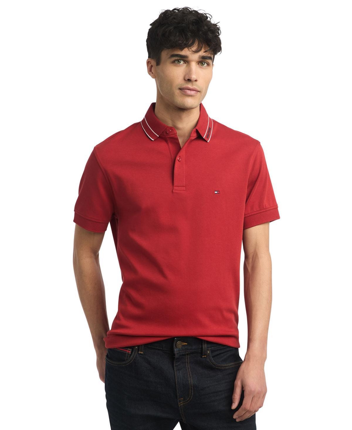 Men's Monotype Interlock Cotton Short Sleeve Polo Shirt Product Image