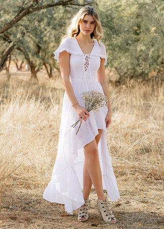 Irina Maxi Dress in White Product Image