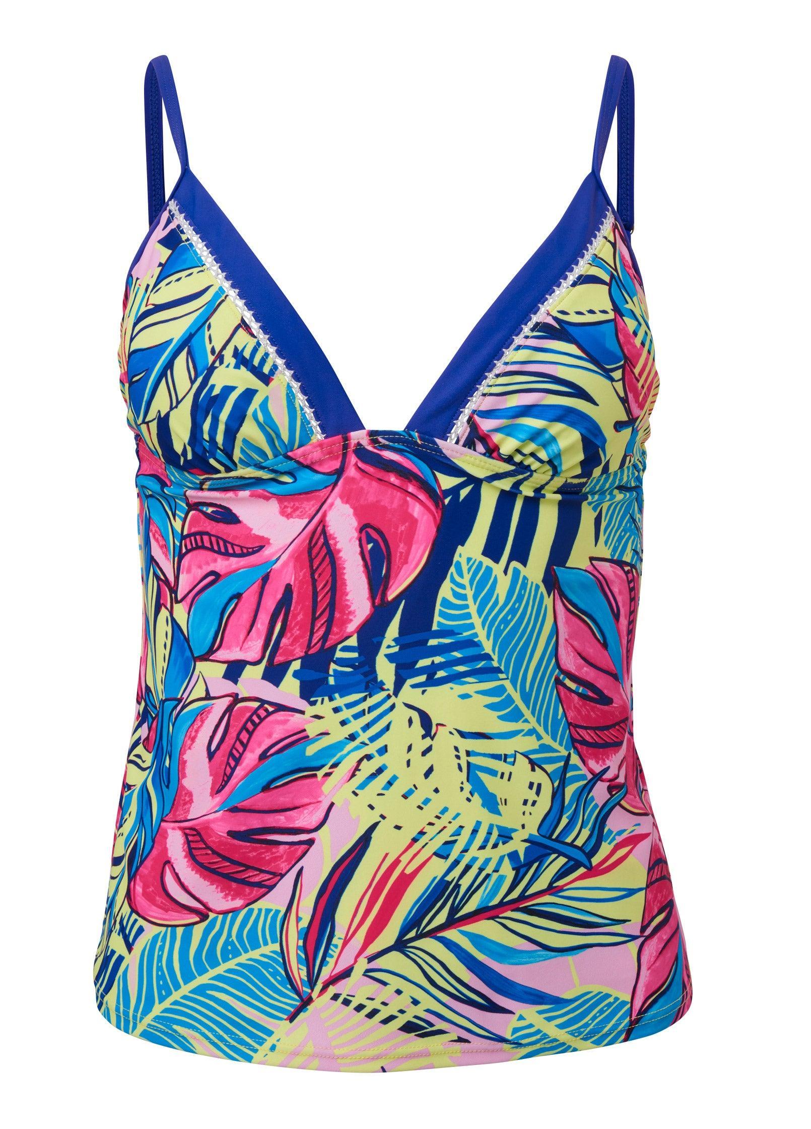 Diamond Stitch Tankini - Summer Leaves Product Image