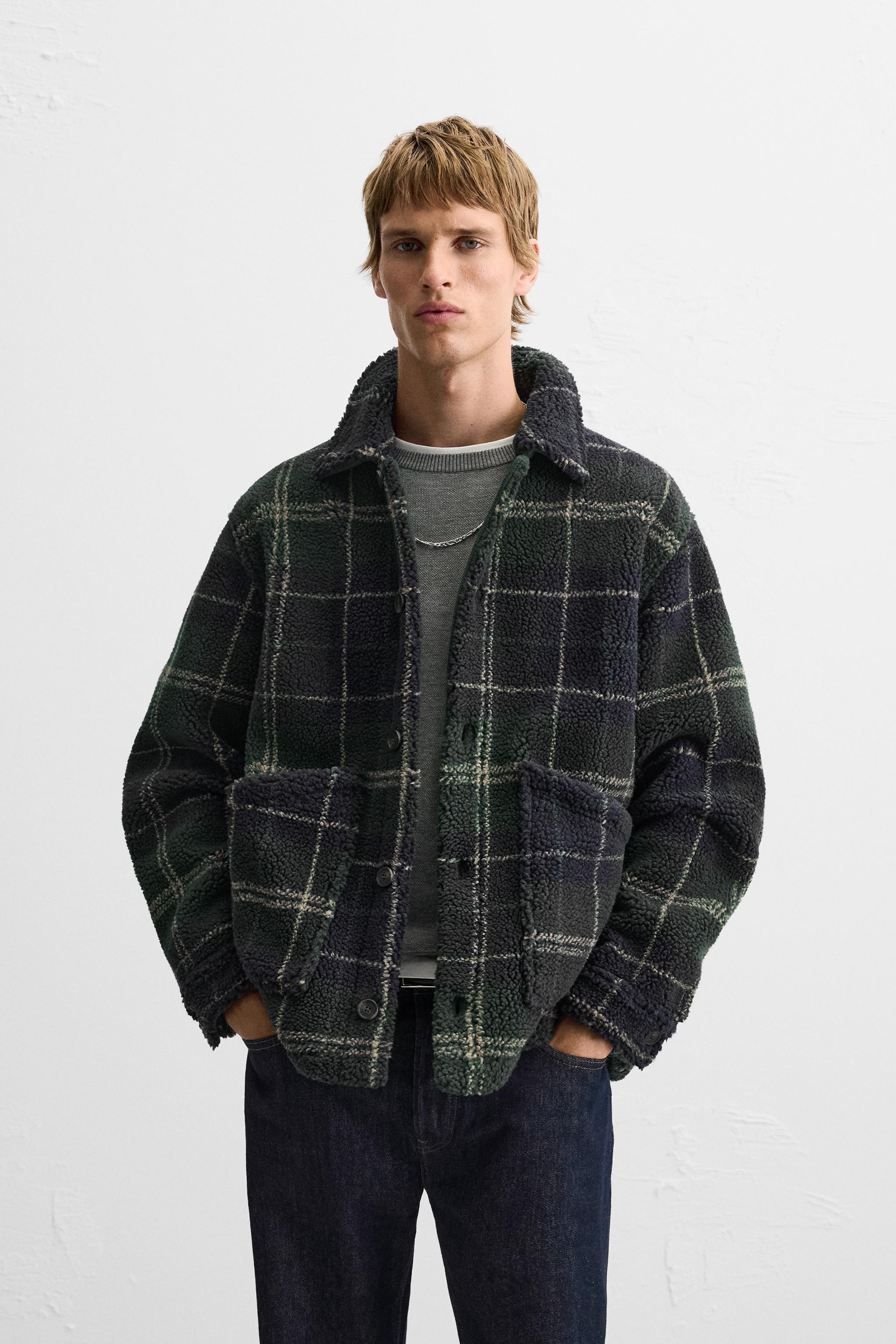 JACQUARD FLEECE OVERSHIRT Product Image