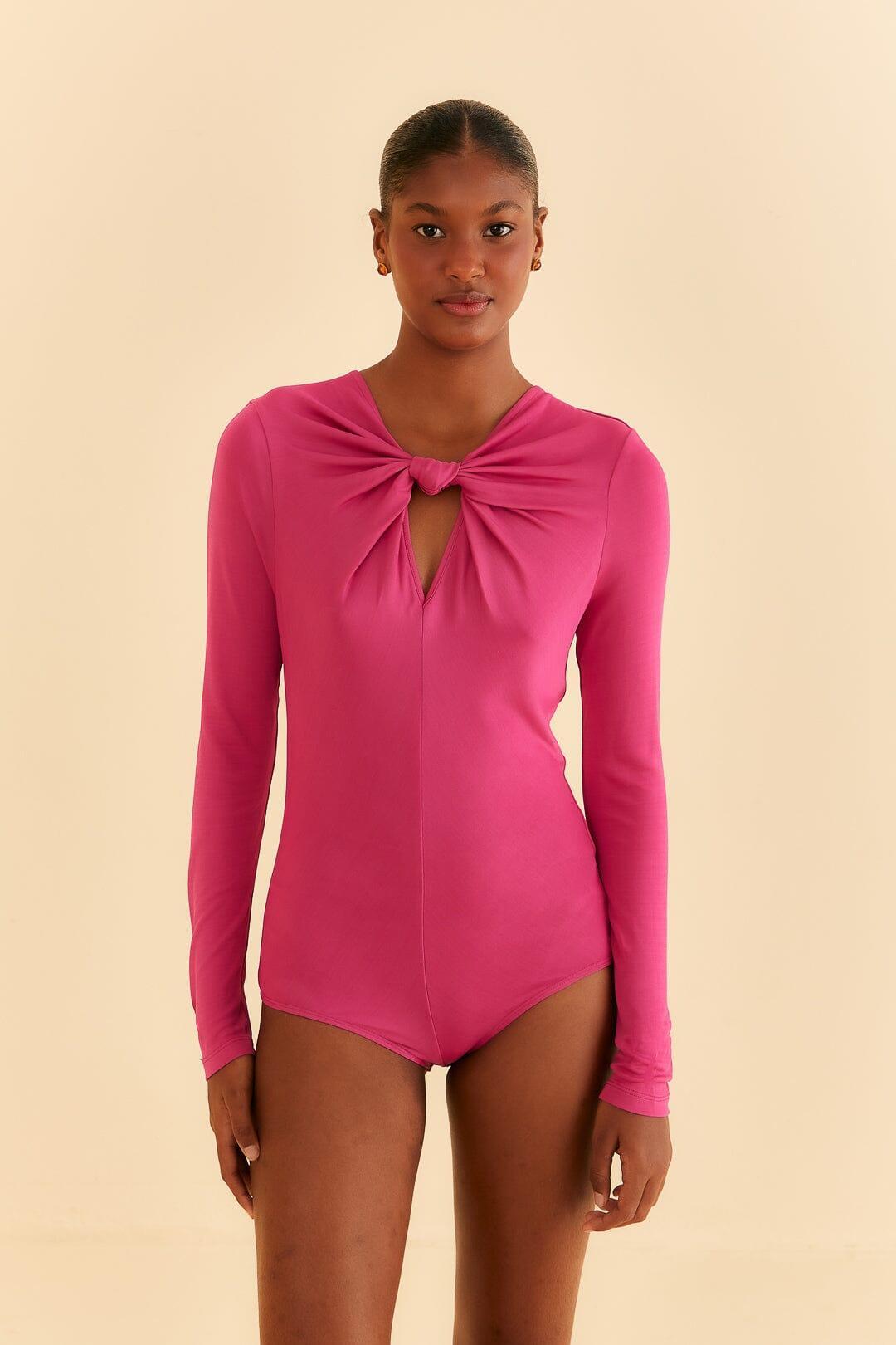 Pink Long Sleeve Bodysuit Product Image