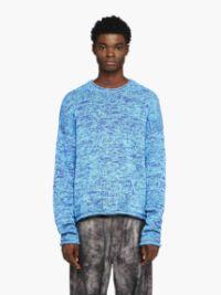 SPACE DYE CREWNECK SWEATER in blue | JW Anderson US  Product Image