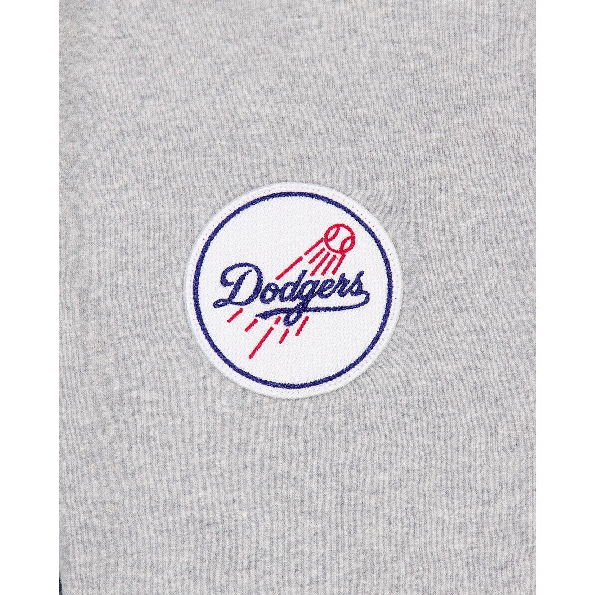 Los Angeles Dodgers Gray Logo Select Full-Zip Hoodie Male Product Image