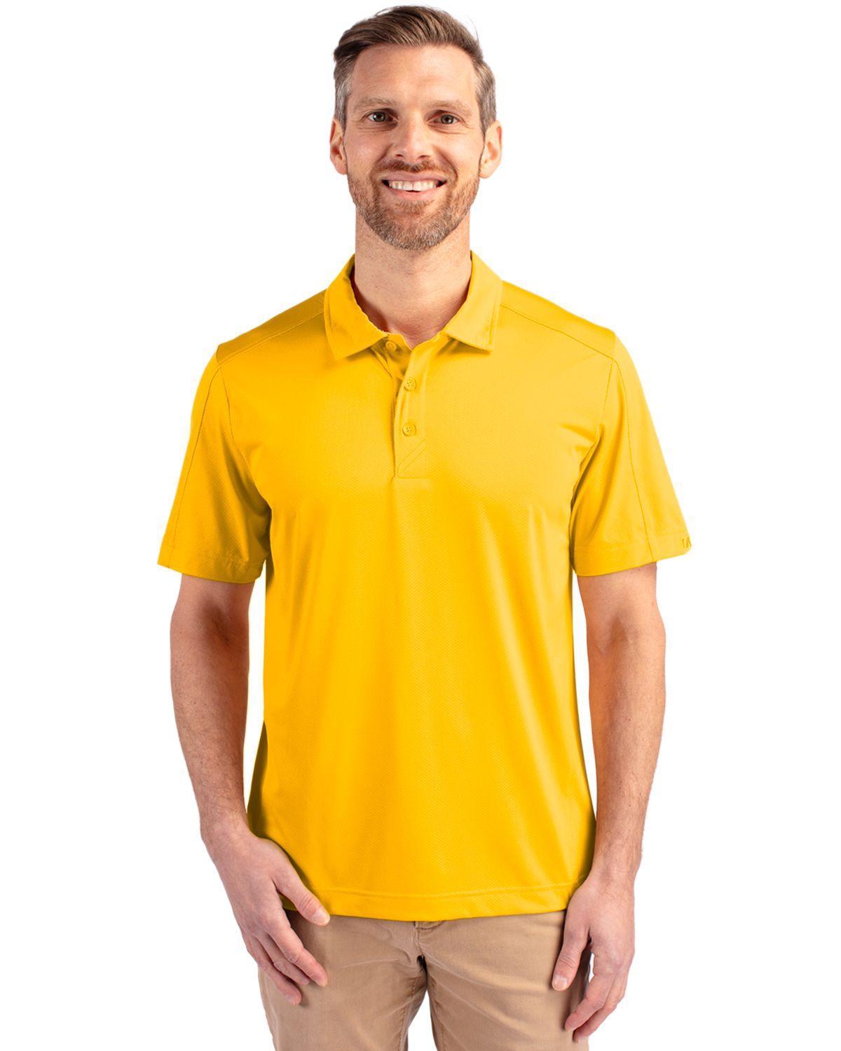 Cutter & Buck Mens Prospect Textured Stretch Polo Shirt Product Image