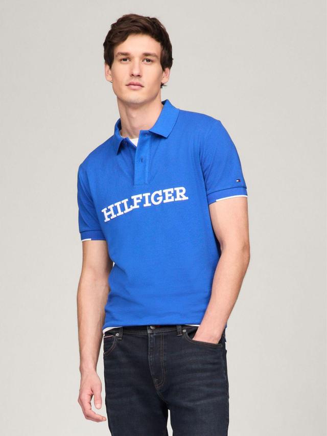 Tommy Hilfiger Men's Regular Fit Embroidered Monotype Polo Product Image