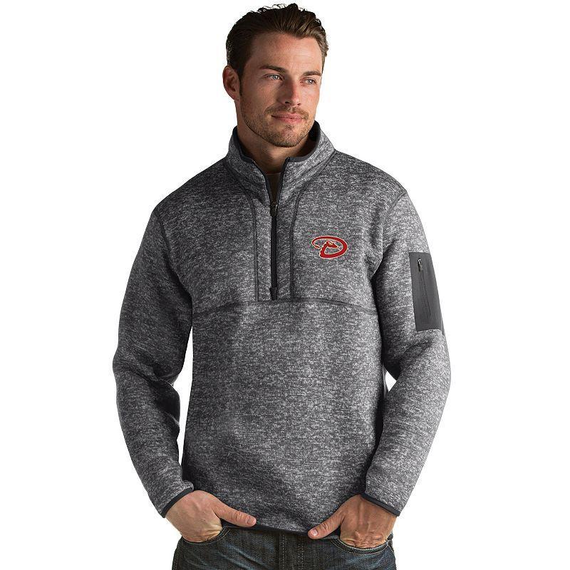 Mens Antigua Arizona Diamondbacks Fortune Pullover Grey Product Image